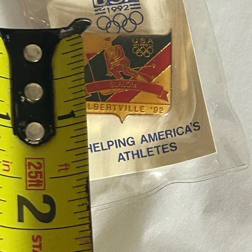 Vintage Collectible 1992 USA Olympic Pins with Gold Accents - set of 9